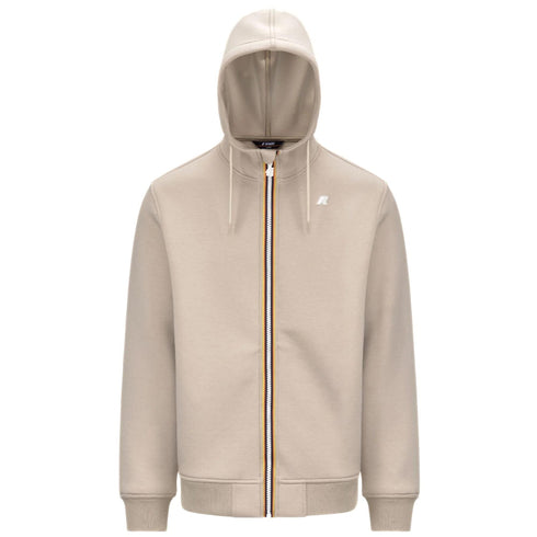 K - Way Felpa con zip Felpa Uomo Rainer Spacer Beige - Francavilla Moda